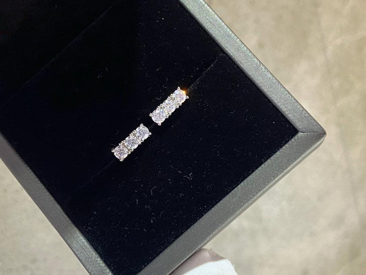 Light You Can Wear CZ Double C Earrings